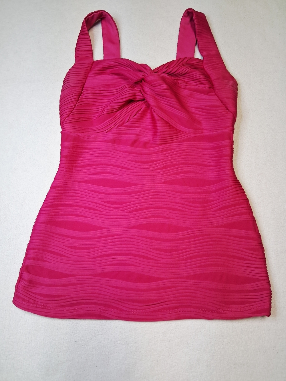 Warehouse Hot Pink Twist-Front Tank Top